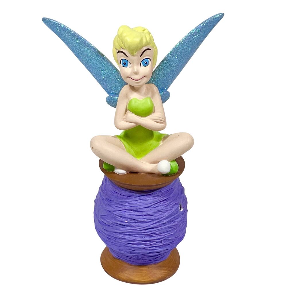 Disney Parks Tinker Bell On Spool Figure Limited Edition 6" Tall Nice